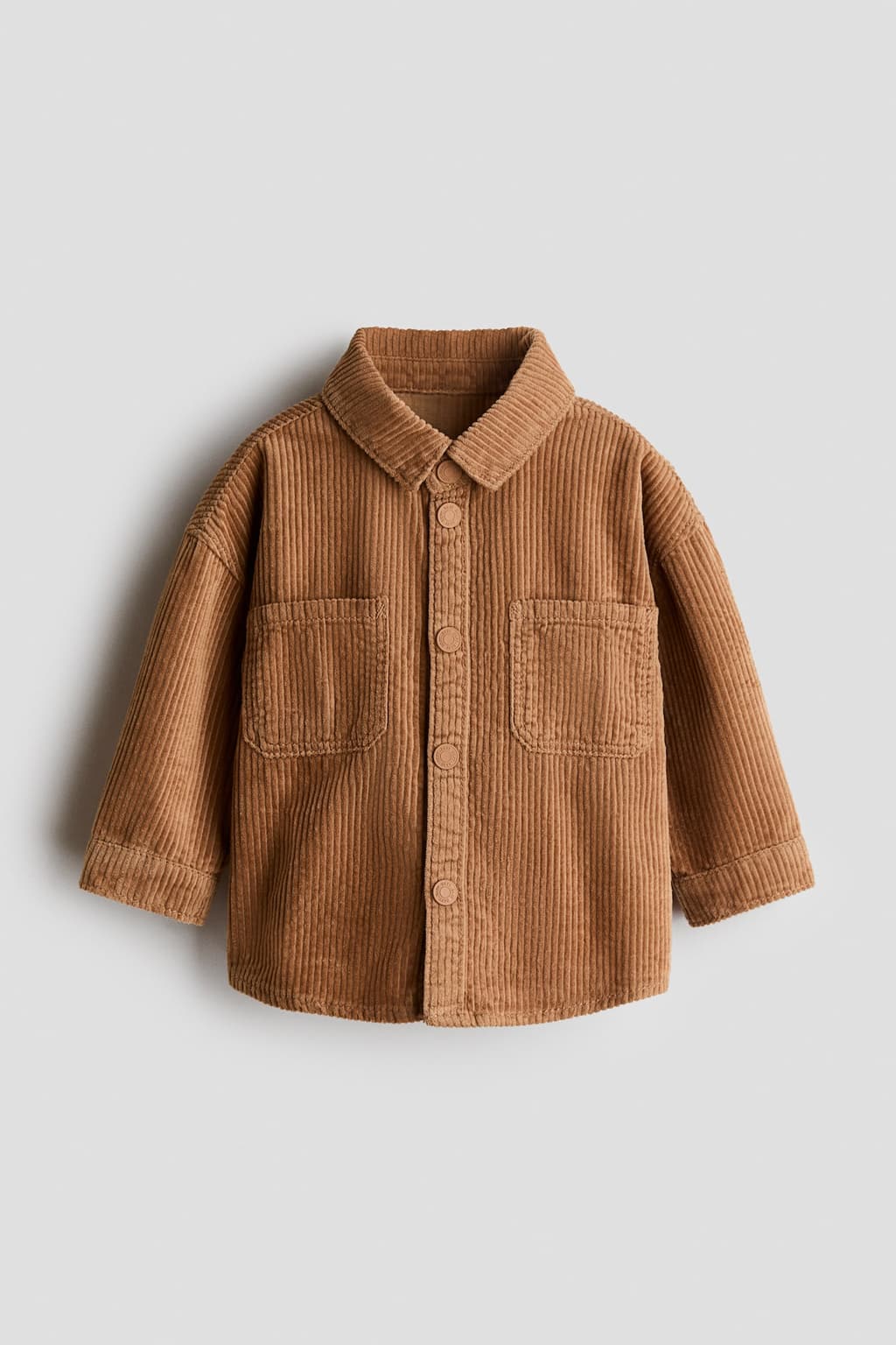 H&M 코튼 코듀로이 셔츠
